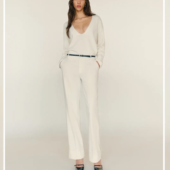 Reformation Juno Cashmere Oversized Sweater Ivory - Size XS - Picture 2 of 3